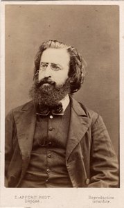 Paris Commune (1871): portrett av Theophile Ferre (1846-1871) medlem av kommunen. Fotografi Appert. Mål 10,5X6,3 cm av Frederick (attr. to) Barnard