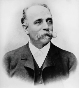 Portrett av Bartolomeo Emilio Camillo Golgi (1843-1926), italiensk vitenskapsmann og lege, Nobelprisen i medisin i 1906, fotografi