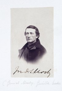 Portrett av general Mosby, konføderert geriljaleder, ca 1863 av Frederick (attr. to) Barnard