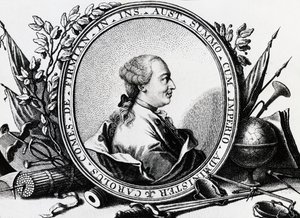 Portrett av Karl Joseph von Firmian (1716-1782), østerriksk politiker, gravering