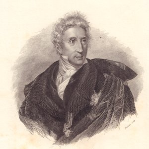 Portrett av kunsthistoriker Leopoldo Cicognara (1767-1834), kobberstikk av Fusinati fra portrett av Lipparini av William Walcutt