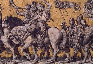 Prinseprosesjon, dekorasjon i Meissen Porselen