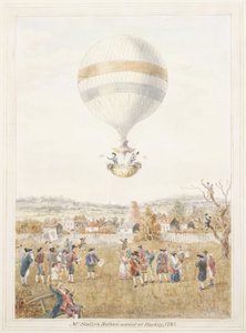 Sadlers ballongoppstigning fra Hackney av Frederick (attr. to) Barnard