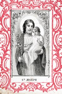 Saint Joseph og spedbarnet Jesus. Frankrike. (bilde) av Ferdinand Georg Waldmuller