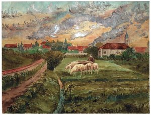 Saueflokken, ca 1910 av . .