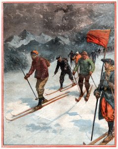 Tur på ski av . .