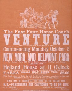 The Fast Four Horse Coach "Venture" av . .