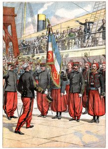 Det tredje Zouaves-regimentet i Marseille av . .