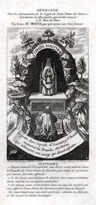 Jomfru Maria elsket av druidene. rundt 1850 (gravering) av . .