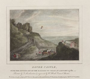 Den første kanalkrysset med ballong, 7. januar 1785 av Frederick (attr. to) Barnard