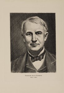 Thomas Alva Edison, amerikansk oppfinner, tidlig på 1900-tallet av Frederick (attr. to) Barnard