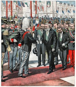 Victor Emmanuel III og Emile Loubet av . .