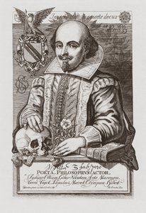 William Shakespeare. Portrett. av . .