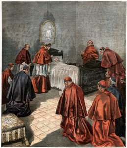 død av pave Leo XIII av . .