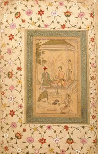 Akbars sønner Sultan Daniyal og Sultan Murad, ca. 1600-1605 av   Manohar