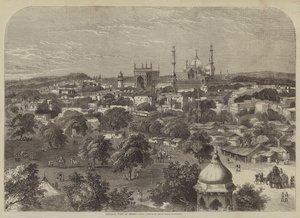 Generell utsikt over Delhi av after A. Soltykoff