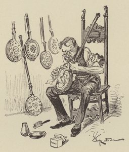 Bed pans  av after Albert Robida