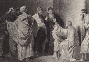 Jesus og et barn av after Albert Robida