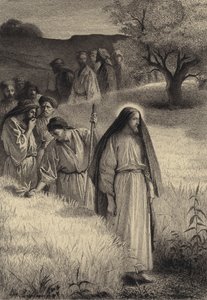 Jesus og hans disipler på kornåkeren