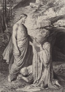 Jesus viser seg for kvinnene av after Albert Robida