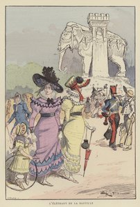 Bastillens elefant av after Albert Robida