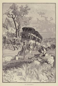 Aktsomhet av after Albert Robida