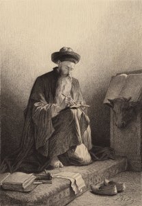Sankt Lukas av after Albert Robida