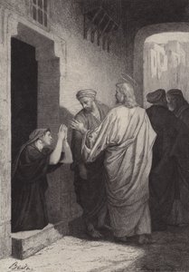 Kanaans kvinne av after Albert Robida
