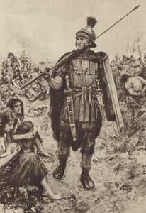 En legionær som vokter fanger i felten av after Amedee Forestier