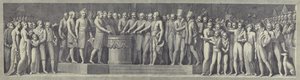 Høytidelig avleggelse av eden som oppretter den cisalpine republikken, 29. juni 1796 av after Andrea Appiani the Elder
