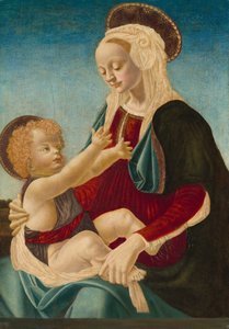 Madonna og barn av after Andrea del Verrocchio