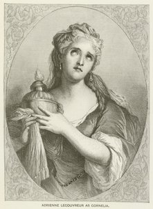 Adrienne Lecouvreur som Cornelia av after Antoine Coypel
