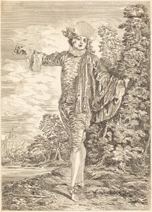 Likegyldig (The Indifferent) av after Antoine Watteau