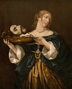 Herodias med hodet til døperen Johannes av after Carlo Dolci