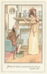 Illustrasjon for Jane Austens Emma av after Charles Edmund Brock