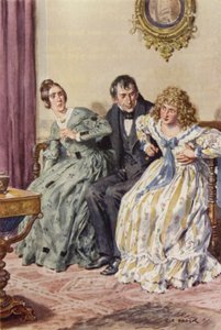 Illustrasjon for Martin Chuzzlewit av after Charles Edmund Brock