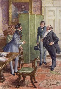 Illustrasjon for Martin Chuzzlewit av after Charles Edmund Brock