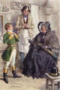 Illustrasjon for Martin Chuzzlewit av after Charles Edmund Brock