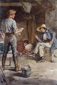 Illustrasjon for Martin Chuzzlewit av after Charles Edmund Brock