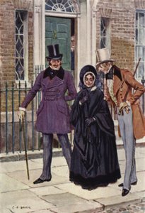Illustrasjon for Nicholas Nickleby av after Charles Edmund Brock