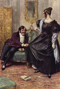 Illustrasjon for Nicholas Nickleby av after Charles Edmund Brock