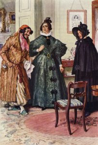 Illustrasjon for Nicholas Nickleby av after Charles Edmund Brock