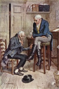 Illustrasjon for Nicholas Nickleby av after Charles Edmund Brock
