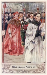 For en pompøs prest det er! av after Charles Edmund Brock
