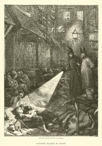 Newport Market om natten av after Charles J. Staniland