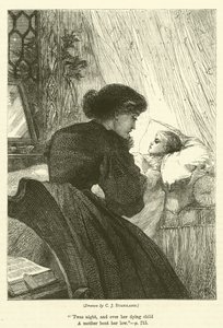 Det døende barnet av after Charles J. Staniland