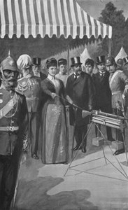 Prinsessen av Wales avfyrte det første skuddet ved Bisley, 12. juli 1890