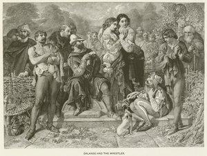 Orlando og bryteren av after Daniel Maclise