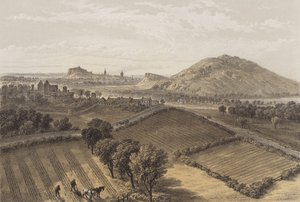Edinburgh fra nær Craigmillar Castle (chromolitho)