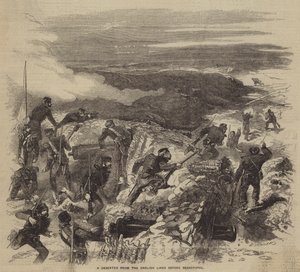 En desertør fra de engelske linjene før Sebastopol av after Edmond Morin